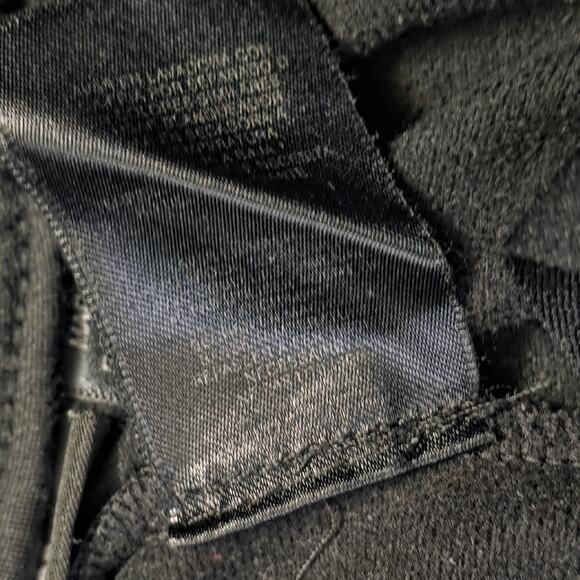 FILA Track Pants Men’s Large Black Fleece Pinstripe Pockets Rare - Picture 8 of 8